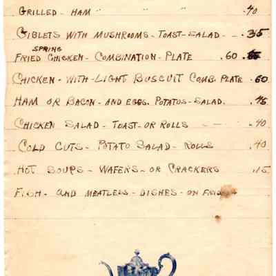 Little Village Inn Menu