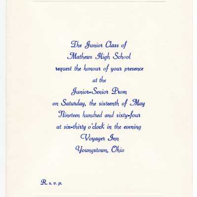 Junior-Senior Prom Invitation