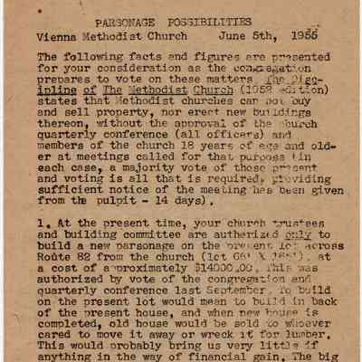 Methodist Church Bulletin