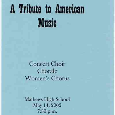 Choir Concert Program