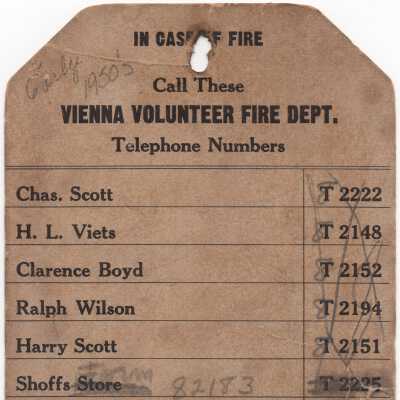 Fire Department Tag