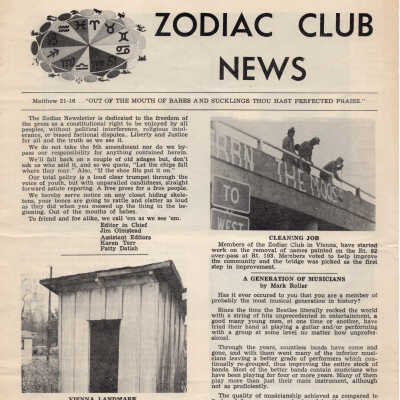 Zodiac Club Newsletter