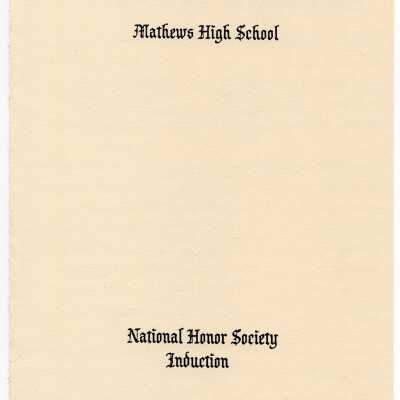 Honors Society Program