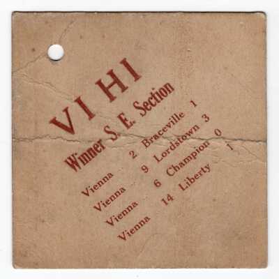 Vienna High School Baseball Memento