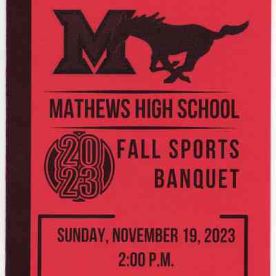 Sports Banquet Program