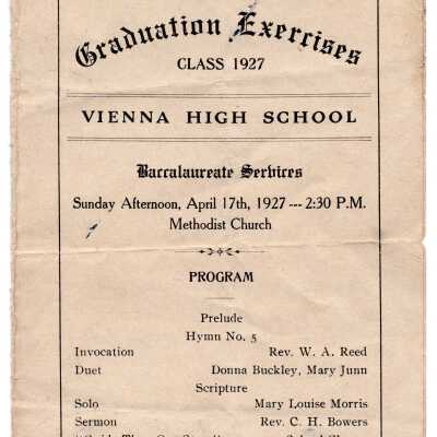Commencement Program 1927