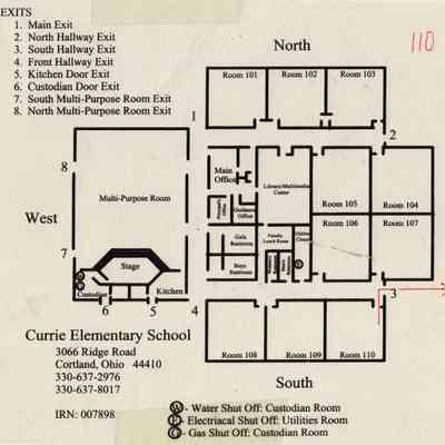 Currie School Exit Map
