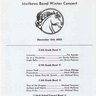 Band Concert Program