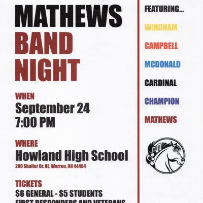 Mathews Band Night Flyer