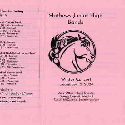 Band Concert Program