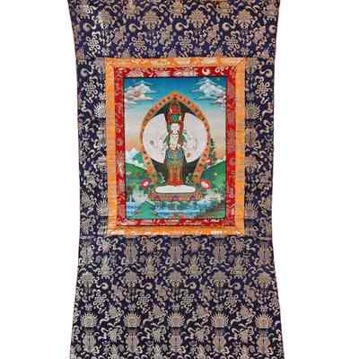 Thousand-Armed Avalokiteshvara (Chenrezig) Thangka
