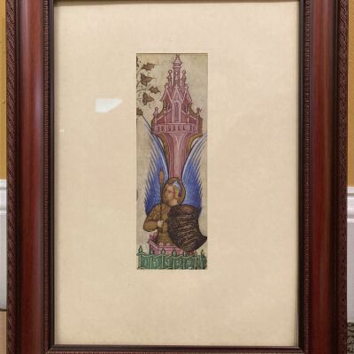 Illuminated Fragment, Possibly of St. George.