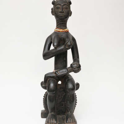 Early 20th Century Mother & Child Maternity Figure from Ghana
