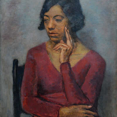 Woman in a Red Dress