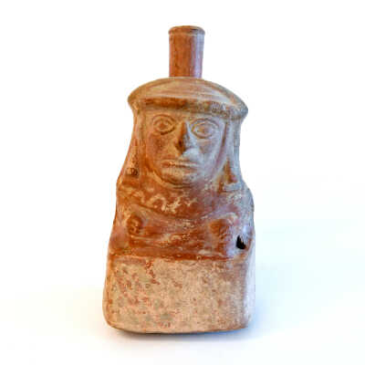 Early Mochica Mold Made Pottery Vessel
