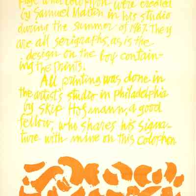 Colophon (Yes or No! Series)