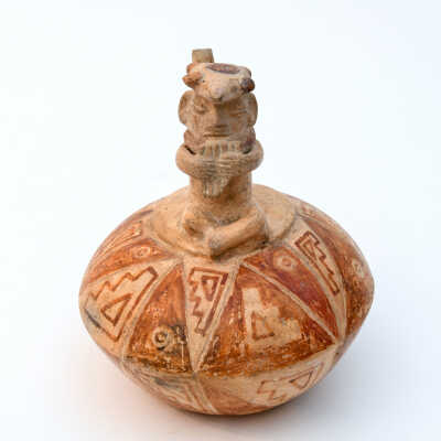 Lambayeque Molded Pottery Vessel