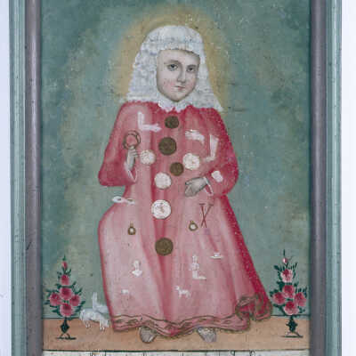 Mexican Retablo of El Nino Perdido aka "THe Lost Child"