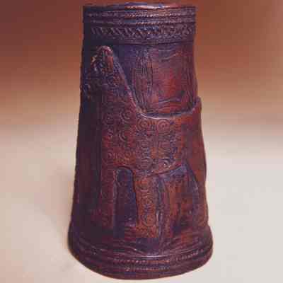 20th Century Arm Cuff decorated with Leopard, from Nigeria