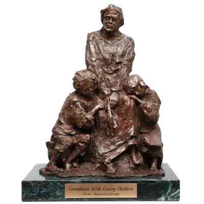 Grandmom with Loving Children