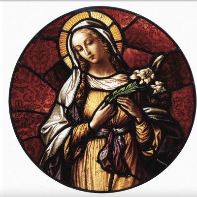 The Virgin Holding Lillies