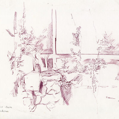 View of Patio from Studio Window