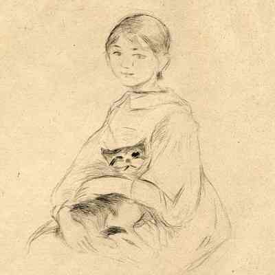 Girl with Cat