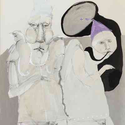 Untitled (Man and Woman with Purple Hat)