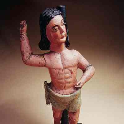 20th c. Bulto of Christ at the Column