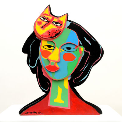 Woman and Cat