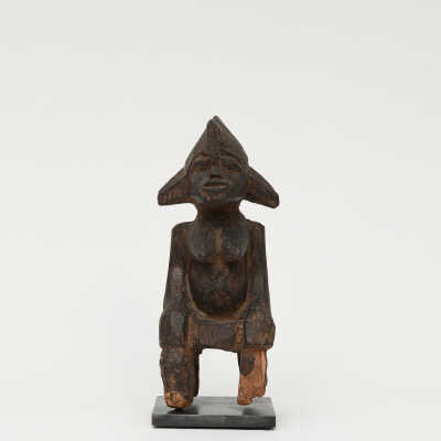 Wooden Staff Finial with Female Figure (Champion Cultivator’s Staff)