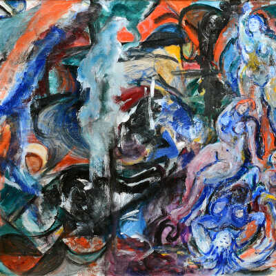 Non-Objective Unemployed Picketing Nonfigurative Artist