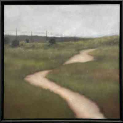 Beach Path with Phone Lines