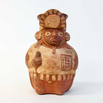 Mochica IV Molded Pottery Figural Vessel.