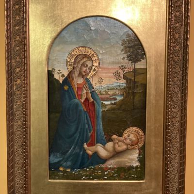 Madonna and Child in a Landscape