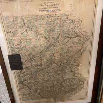 Colton’s New Township Map of the Eastern Counties of Pennsylvania