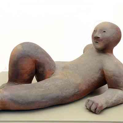 Untitled (Naked Recumbent Clay Figure)