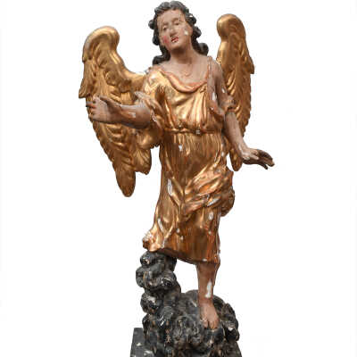 Spanish Colonial Sculpture of an Angel