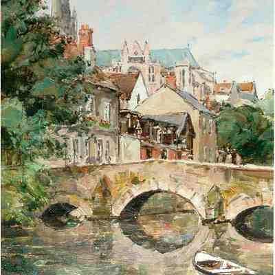 Chartres, Le Vieux Pont Sur L'Eure