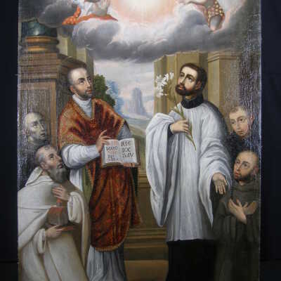 Sts. Ignatius of Loyola and Francis Xavier with Founders of Other Religious Orders