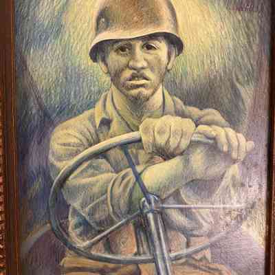 Soldier Driving Jeep