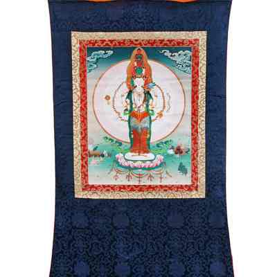 Four-Armed Avalokiteshvara (Chenrezig) Thangka