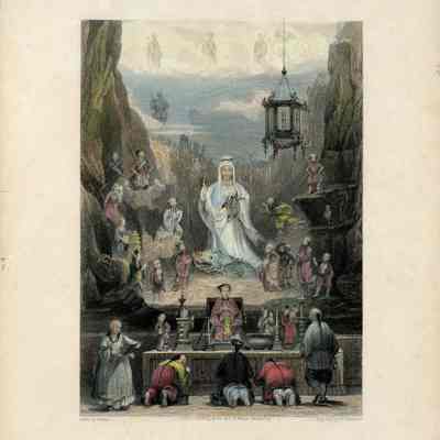 Altarpiece in the "Yun Stzoo-Stzee" Temple, Ting-hai