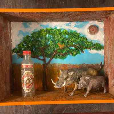 South African Landscape Starring Geoffrey and Son