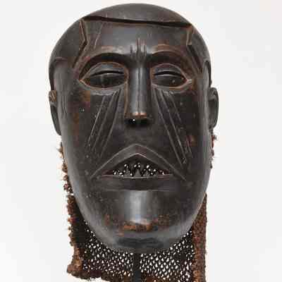 Male Mask, Kuba or Dengese, DRC Chokwe mask