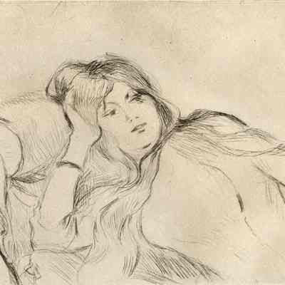 Young Woman Reclining (Portrait of Julie Manet)