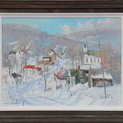 Untitled (New England Village)