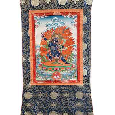 Vajrapani (Bodhisattva and Protector of the Buddha) Thangka
