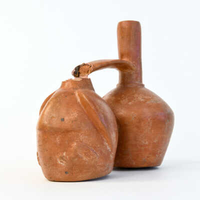 Vicús Molded Pottery Double-bodied Vessel