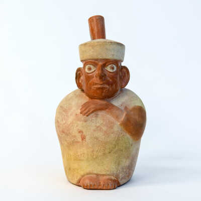 Mochica IV Mold Made Pottery Figural Vessel.